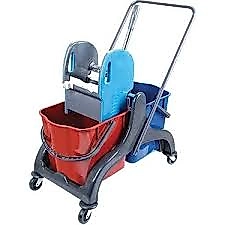 ÇİFT KOVALI TEMİZLİK ARABASI PLASTİK